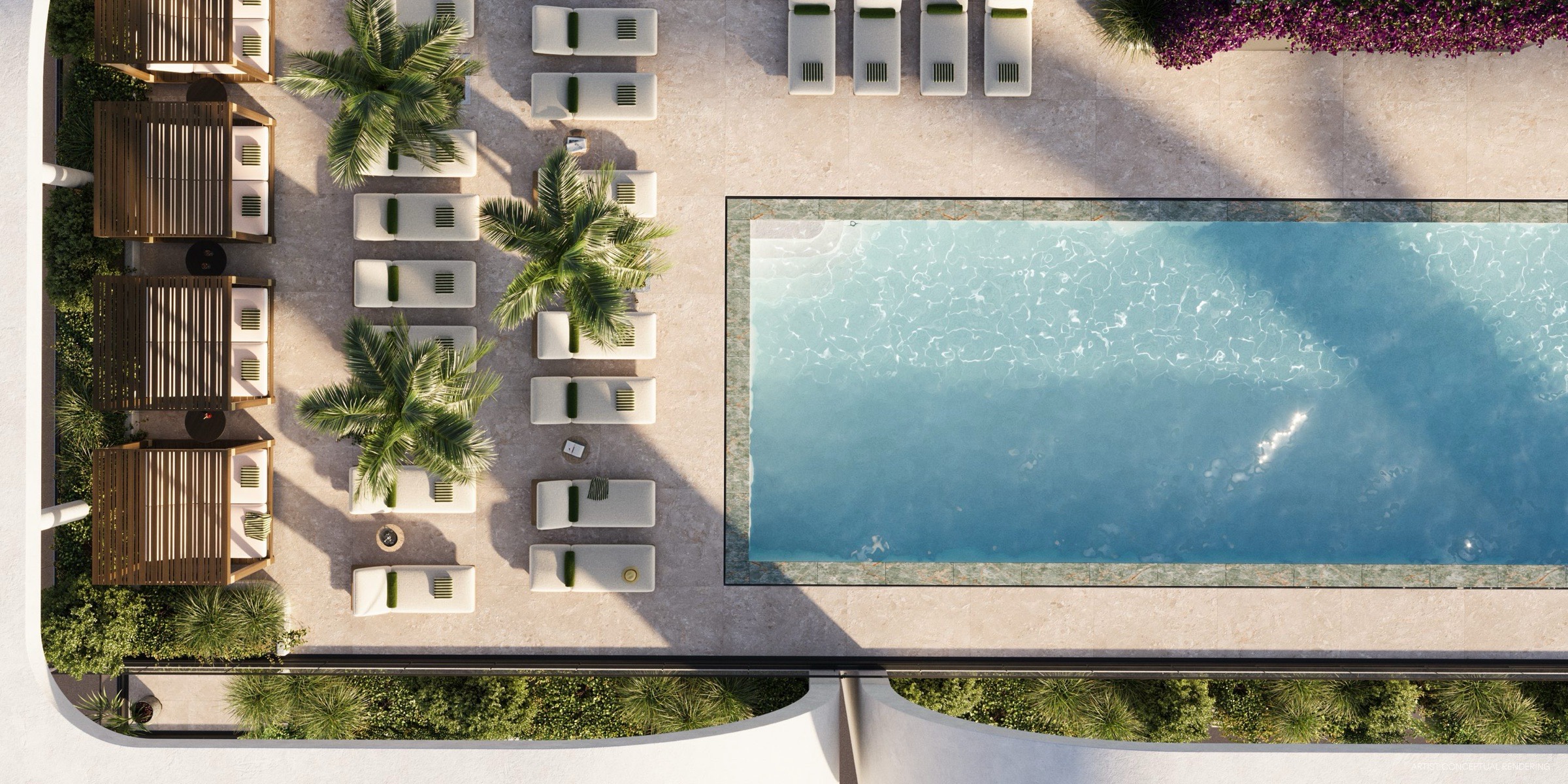 Rooftop amenity plan