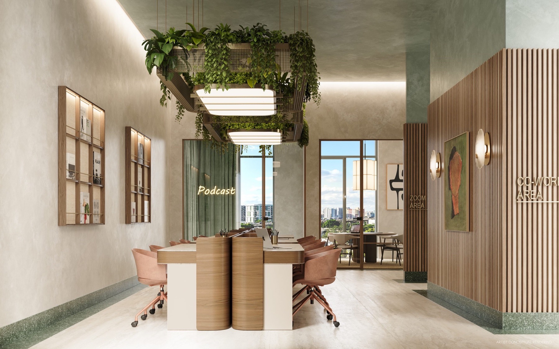 Co-working lounge