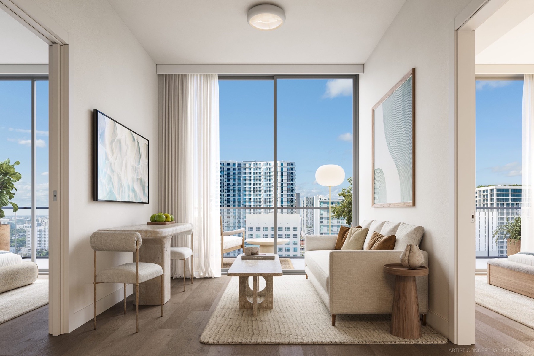 Two-bedroom living room