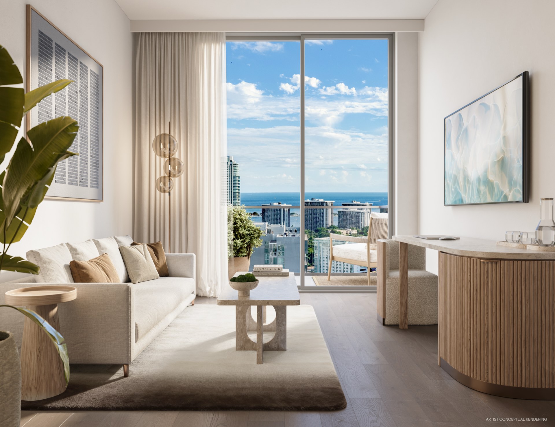 Primary bedroom with bay view