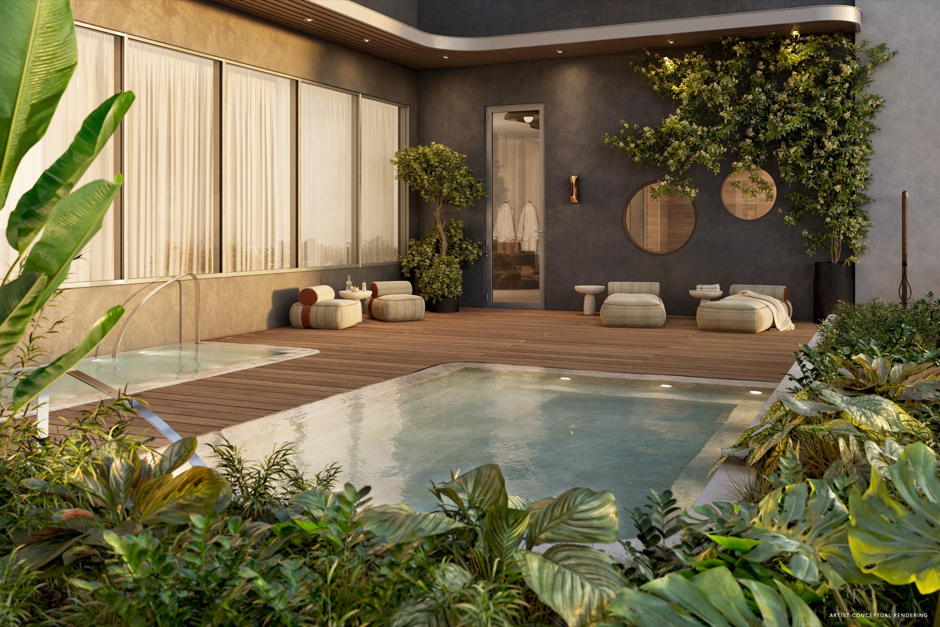 House of Wellness rooftop pool